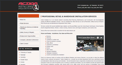 Desktop Screenshot of actioninstallers.com